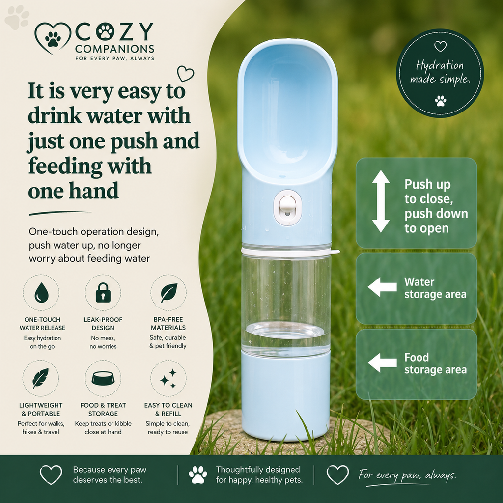 HydraPaw Travel Water Bottle