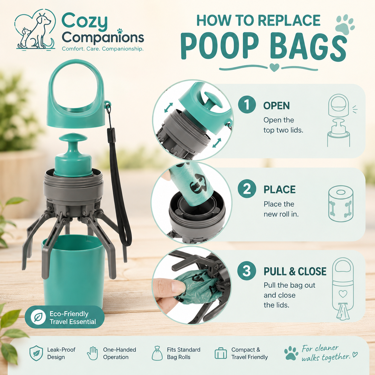 Cozy Companions CleanPaws Pooper Scooper