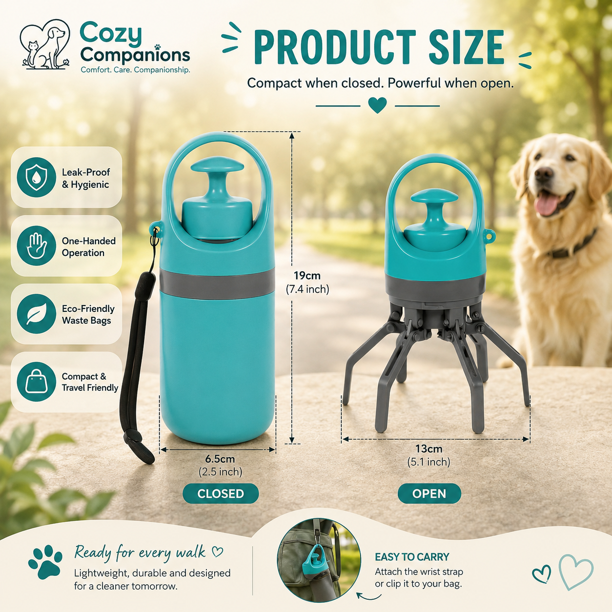 Cozy Companions CleanPaws Pooper Scooper