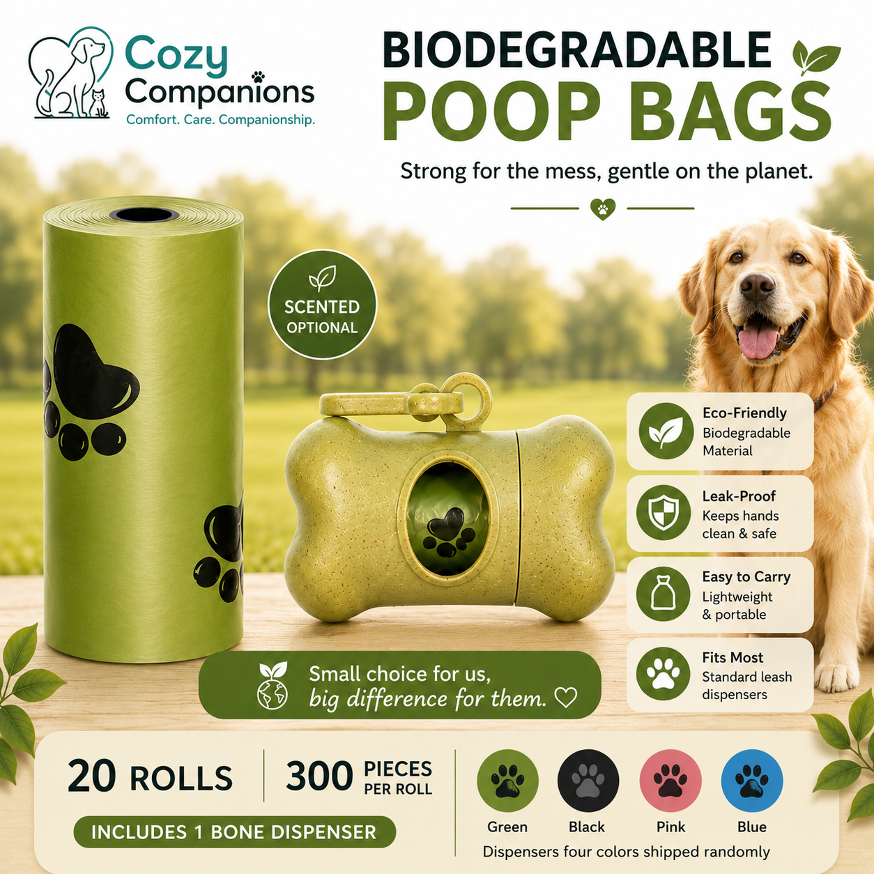 Cozy Companions Waste Bag Refills