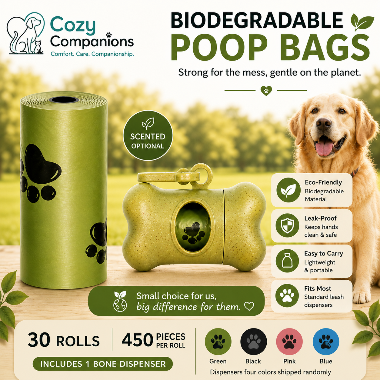 Cozy Companions Waste Bag Refills