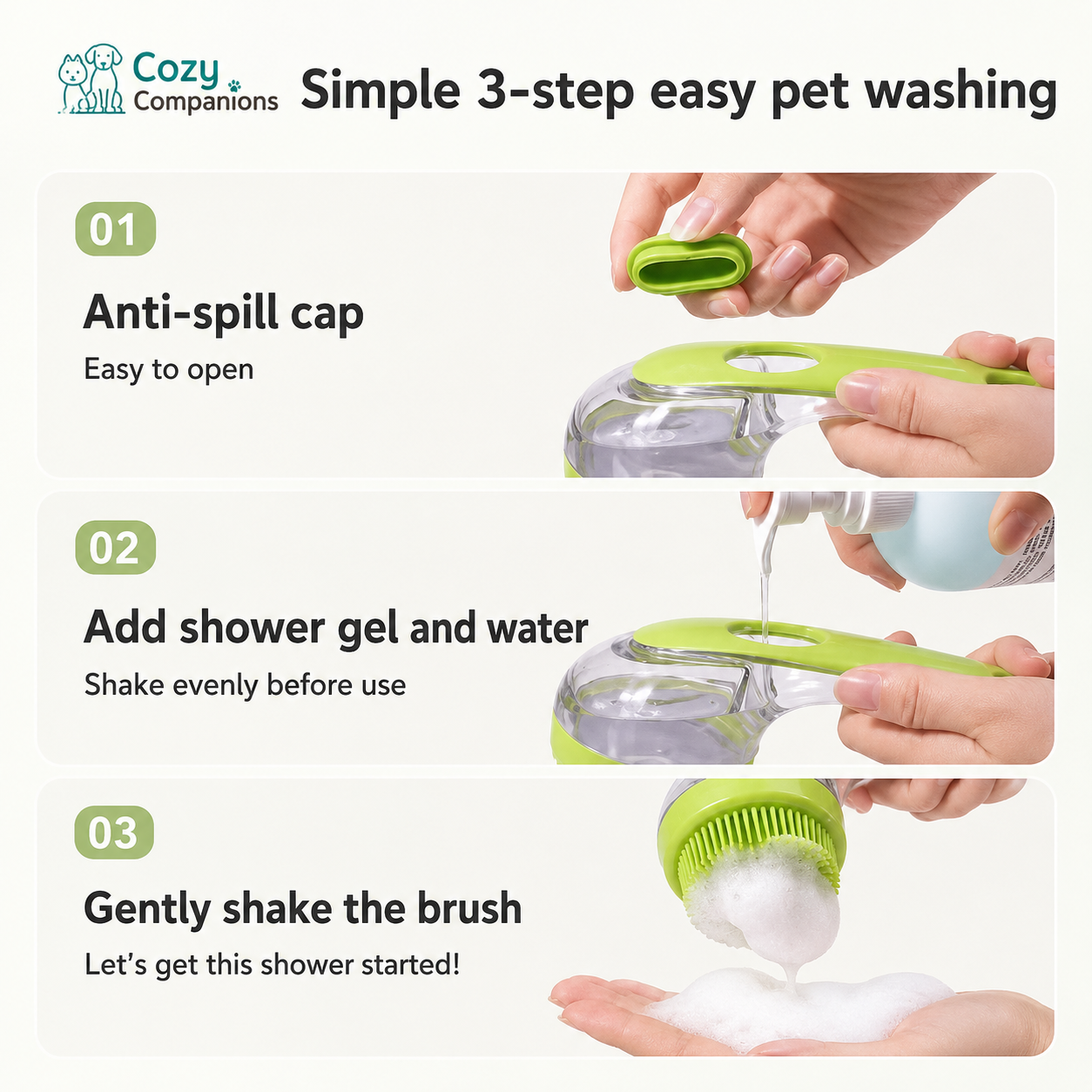 Cozy Companions Bath Brush