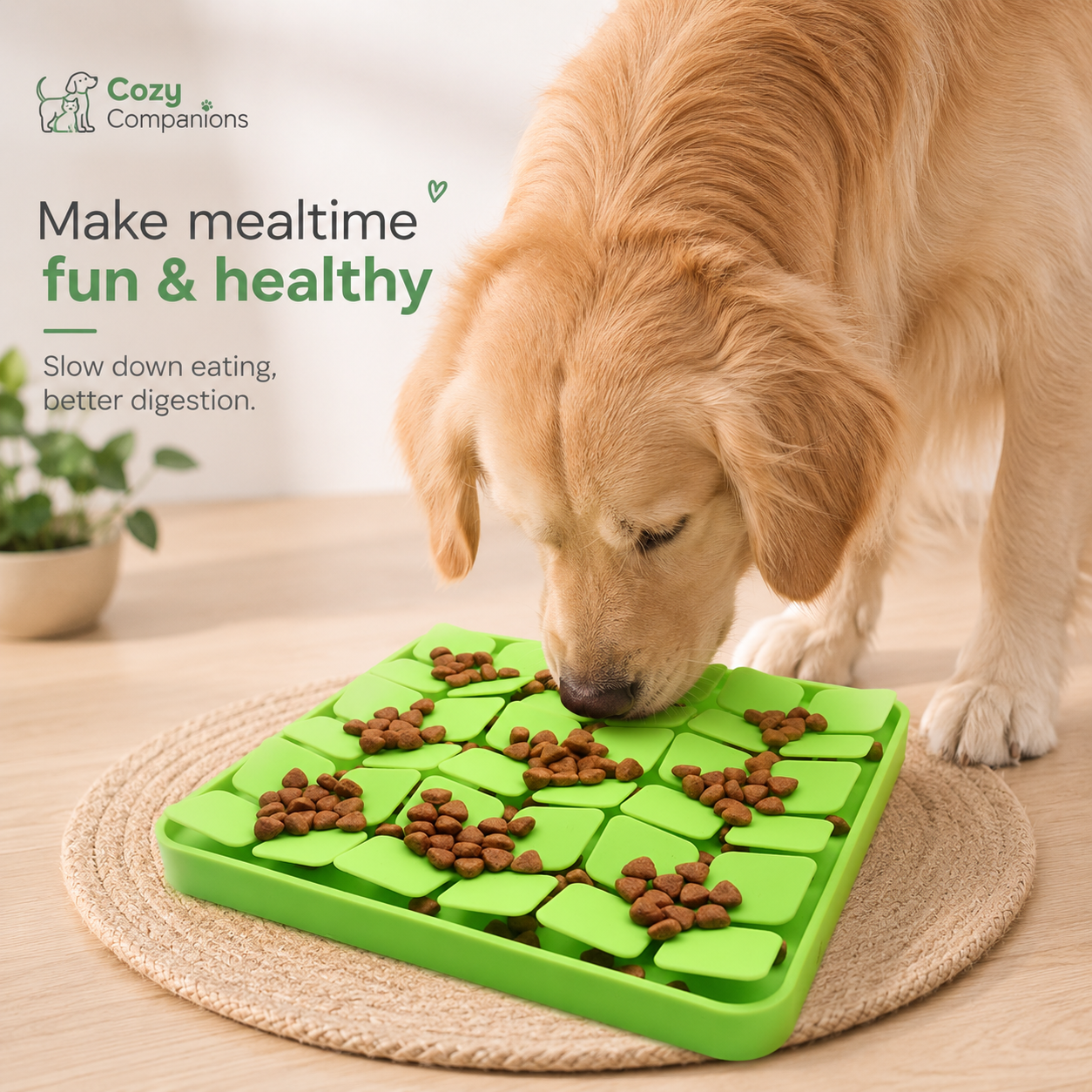 Cozy Companions Snuffle Slow Feeder Mat