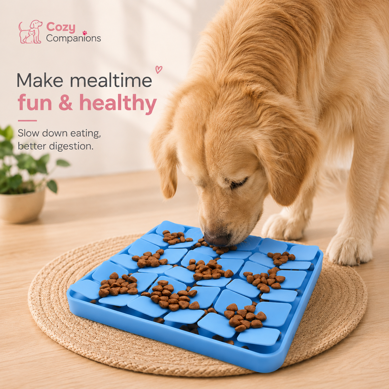 Cozy Companions Snuffle Slow Feeder Mat